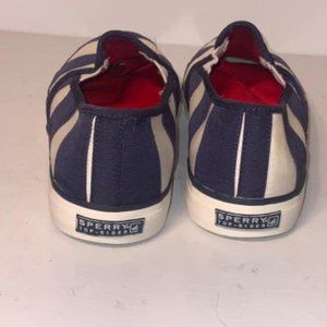 Sperry Shoes - Sperry 10 Seaside Navy Striped Sneakers Sperry Shoes - Sperry 10 Seaside Navy Striped Sneakers